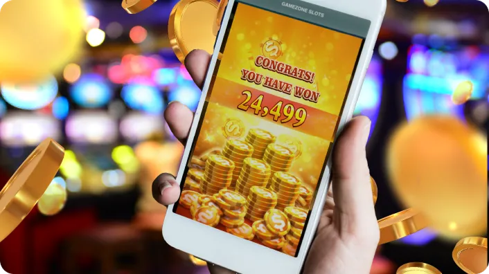 Mobile gaming convenience with Plus777 app on smartphone